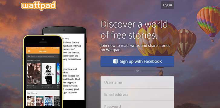 Wattpad's screenshots